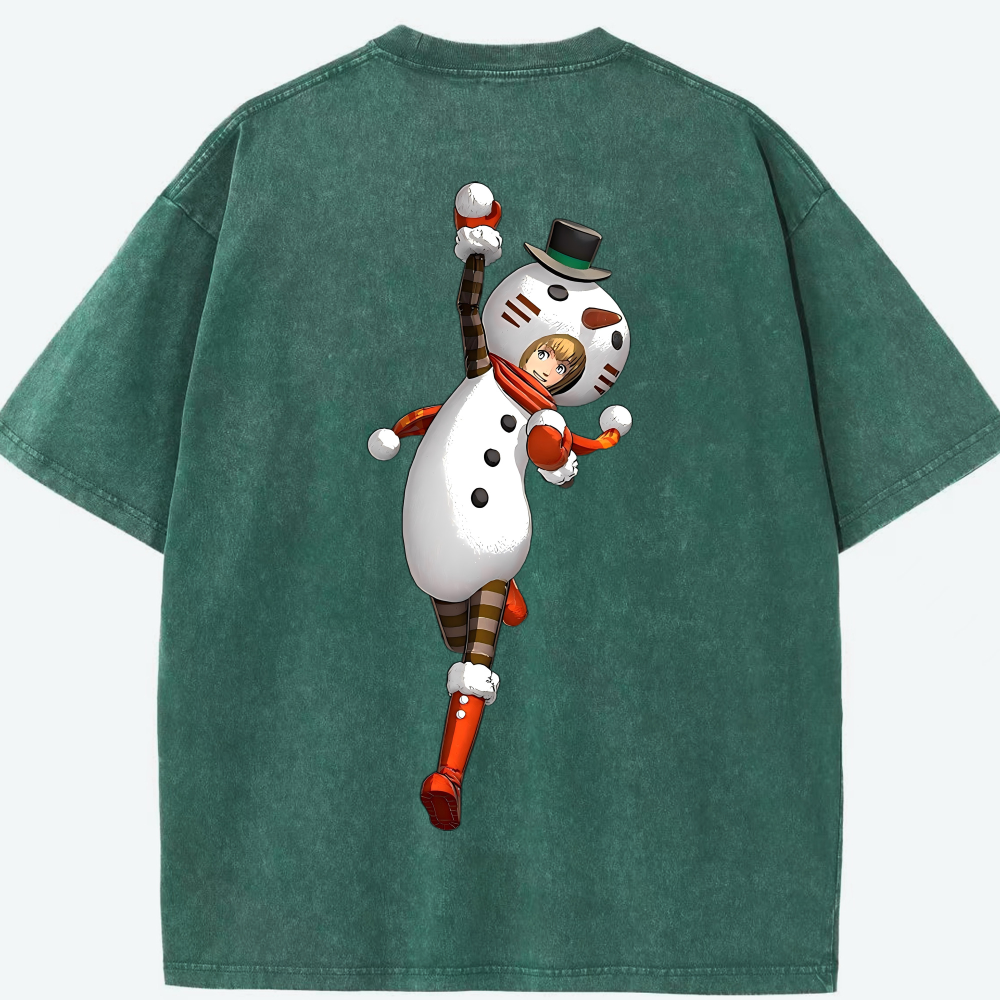 （画像用） 進撃の巨人 アルミン·アルレルト Attack on Titan Armin Arlert 綿100% ヴィンテージ風 半袖Tシャツ（背面プリント）